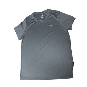 Under Armour Loose Fit T Shirt Gray Short Sleeve LG Men's Athletic